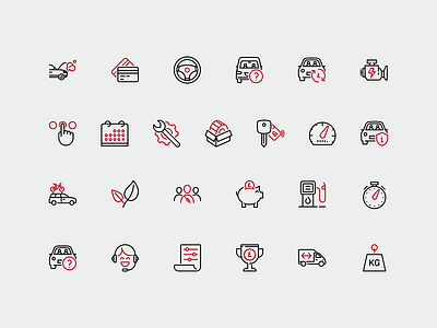 Car Leasing icons car cars icons leasing mobile responsive ui ux web