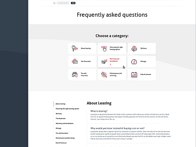 Frequently Asked Questions car cars faq frequently asked questions leasing mobile responsive ui ux web