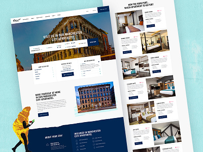 Roomzzz Location Page agency homepage hotel travel ui ux