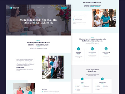 Carers Service Page agency carers design landing services ui ux web