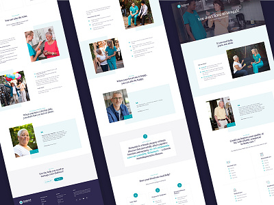 Carers pages agency carers design newyork ui ux