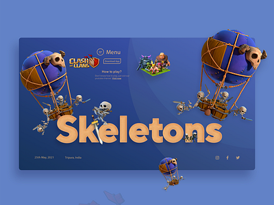 skeleton branding design illustration