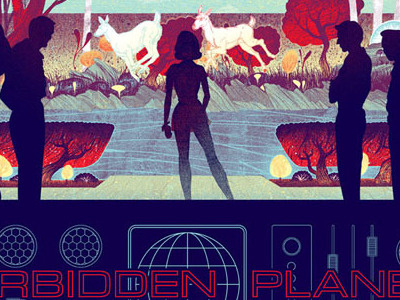 Forbidden Planet Poster austin forbidden planet gallery mondo poster screen print