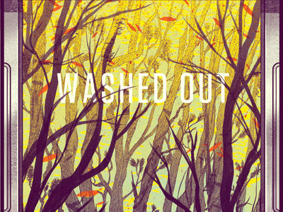 Washed Out Poster for Mohawk, Austin show art screen print austin design gig poster illustration mohwak tx washed out