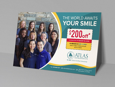 Atlas Orthodontics flyer design