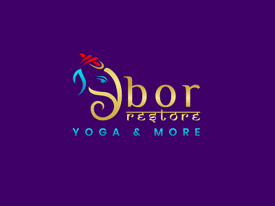 Ybor restore Yoga branding logo minimal vector