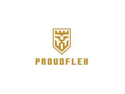 Proudflex 02 branding logo minimal vector