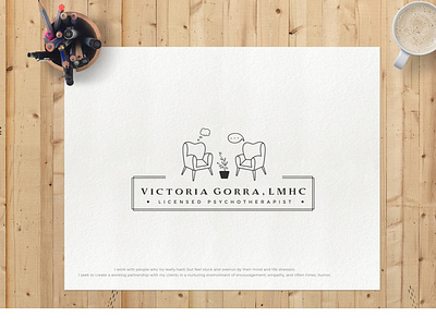 Victoria Gorra LMHC 29 12 18 11 branding logo minimal vector