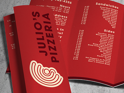 Julio's Pizzeria Rebrand Concept