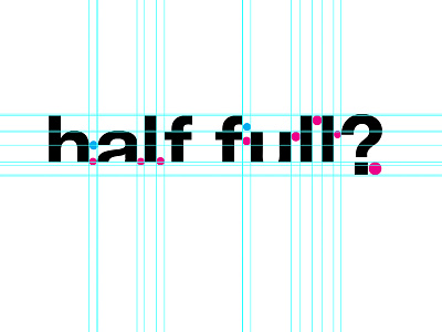 half full? senior exhibition identity branding identity logo senior show