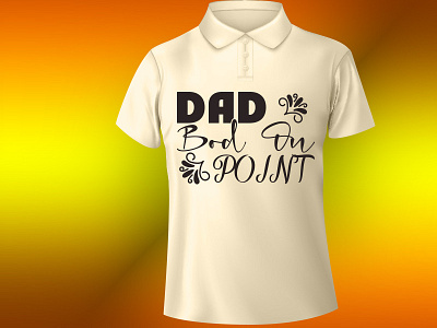 dad bod on point design illustration t shirt design typography