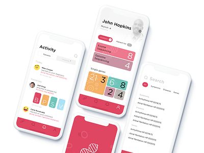 Genetic analysis app app concept app design genetic mobile app