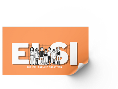 Sticker Design for ELSI branding design graphic design ui