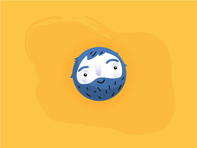 A Beard That Connects avatar beard bearded bearded man beardman illustration profile