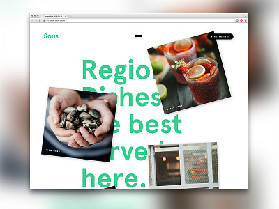 Restaurant Layout design interactive restaurant ui web