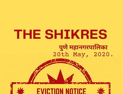 EVICTION NOTICE book cover fiction indian