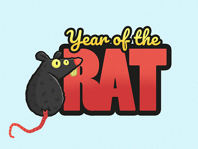 Year of the Rat II 🐁 2020 characterdesign chinese doodle illustration rat zodiac