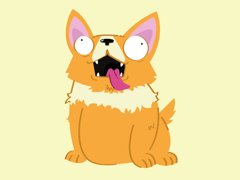 Happy Puppy by Andrés • äfe on Dribbble