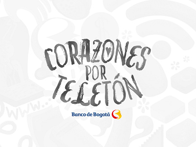 Corazones por Teletón banco banco de bogotá bank bogotá branding colombia corazones hearts logo teletón