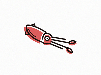 The Kraken animal architeuthis flat icon kraken pictogram sea squid
