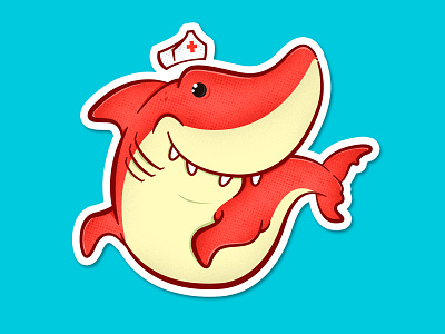 / Nurse Shark / challenge illustration illustrator photoshop shark sticker