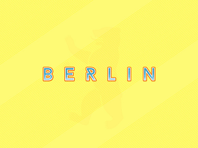 / B E R L I N / berlin city europe font typo typography
