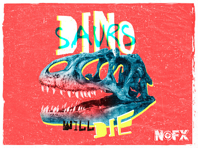 / Dinosaurs will die / band dino dinosaurs nofx poster prehistoric punk