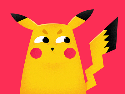 / Pikachu's Choice / character design distrust illustration illustrator pikachu pokemon