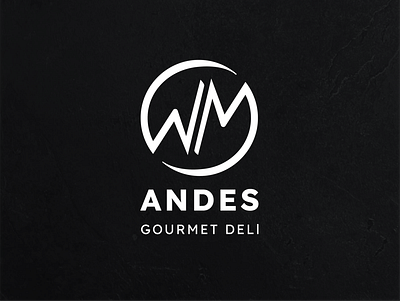 Andes Gourmet Deli Logo branding deli food graphic design logo