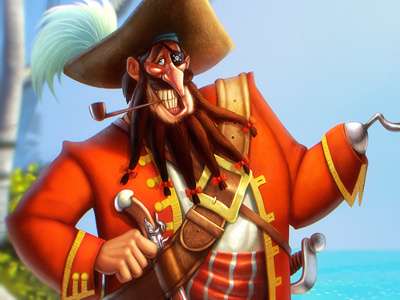 Pirate artraf character illustration