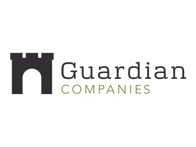 Guardian Companies castle commercial real estate development identity logo real estate