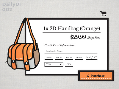 DailyUI Credit Card Checkout 002 checkout dailyui purse