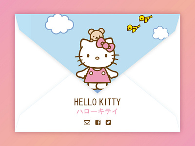 DailyUI 006 - User Profile 006 dailyui hello kitty user profile