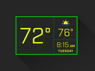 DailyUI - 021 Home Monitoring 021 dailyui home monitoring temperature