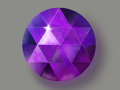 Amethyst digital painting gem photoshop