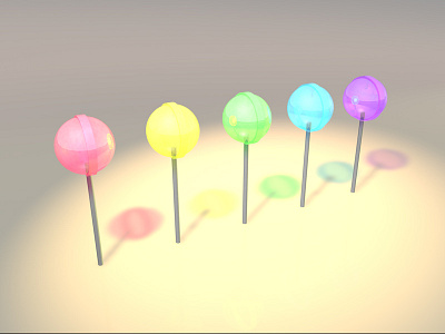 Lollipops 3d c4d lollipopd old work render