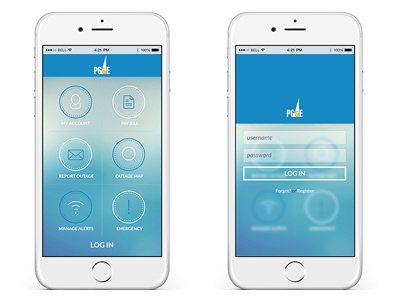 PG&E Mobile Design