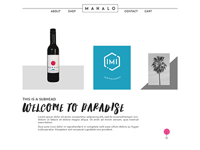Mahalo - Web #2 branding layout modern web