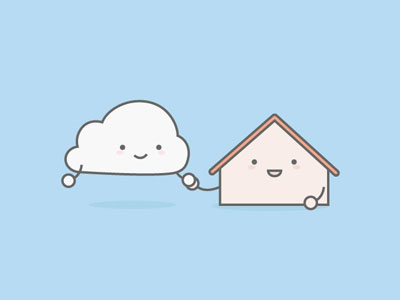 Smart Home Cloud illustration iot smart home