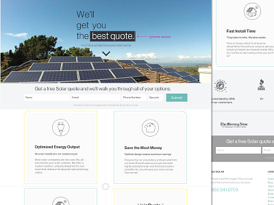 Site revamp complete solar icon landing page solar uiux website