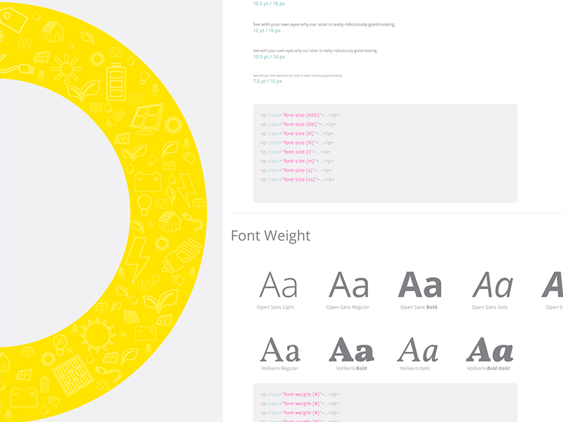 CS Style Guide - Typography fonts icons solar styleguide typography ui