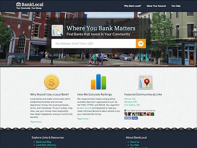 Banklocal Homepage v1