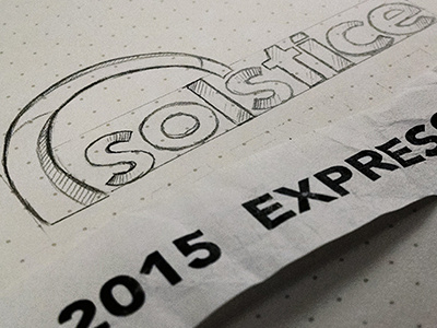 Solstice Express Day branding design express hack logo rebound sketch