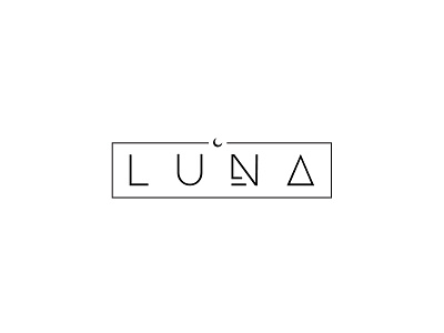 Luna brand branding concept creative design icon identity illustration illustrator logo logotype mark moon symbol type vector
