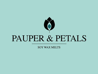 Pauper & Petals bloom brand branding concept design flower icon identity illustrator logo logotype petal petals