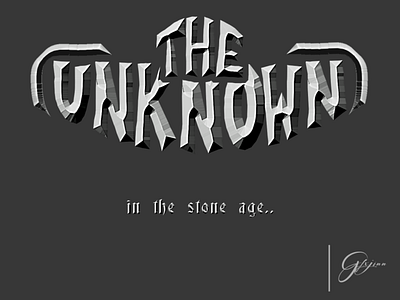 THE UNKNOWN logo | Game logo design designer designing logo logodesign photoshop wordmark