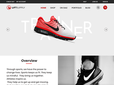 Nike Shoe Store Landing Page