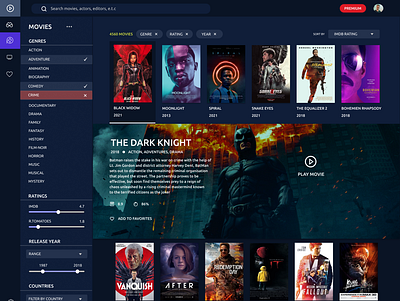 Movie Streaming dashboard 3d animation app branding design graphic design illustration ios landingpage logo motion graphics movie ui