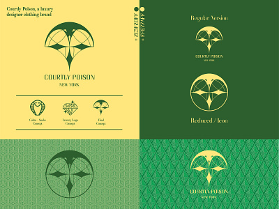 Courtly Poison, luxury clothing brand concept.