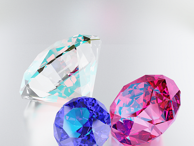 3D Diamond 3d 3d modeling 3dartist blender blender3dart design diamond texture